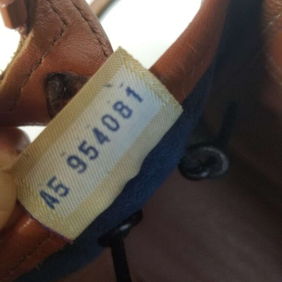 Vintage Dooney & Bourke AWL Leather Small Satchel Navy - Picture 6 of 6